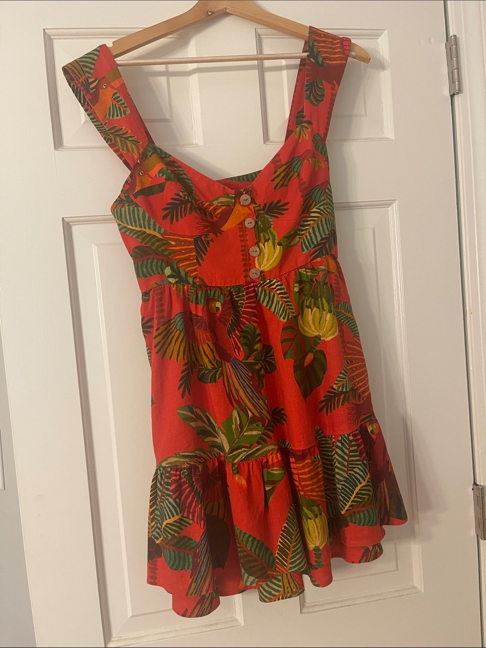 Farm Rio Forest Birds Mini Dress - Picture 10 of 10